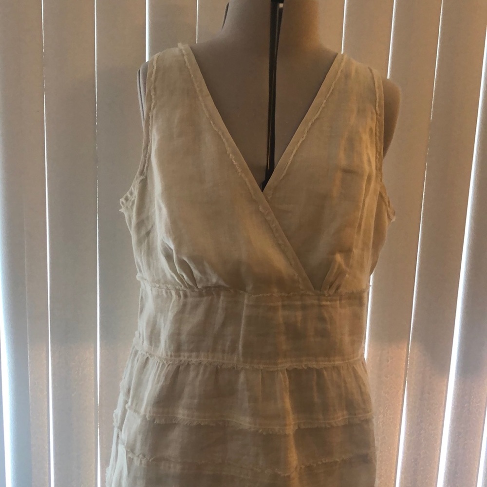 Lines ivory lace dress